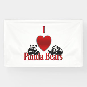 Lona I Heart Panda Bears Fun