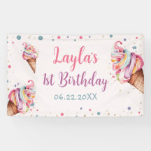 Ice Cream Primer Fiesta de Cumpleaños