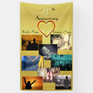 Lona Idea de Collage de fotos para el 50 aniversario