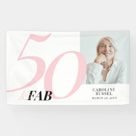 Lona ifty and Fabulous Pink Bold Birthday Party