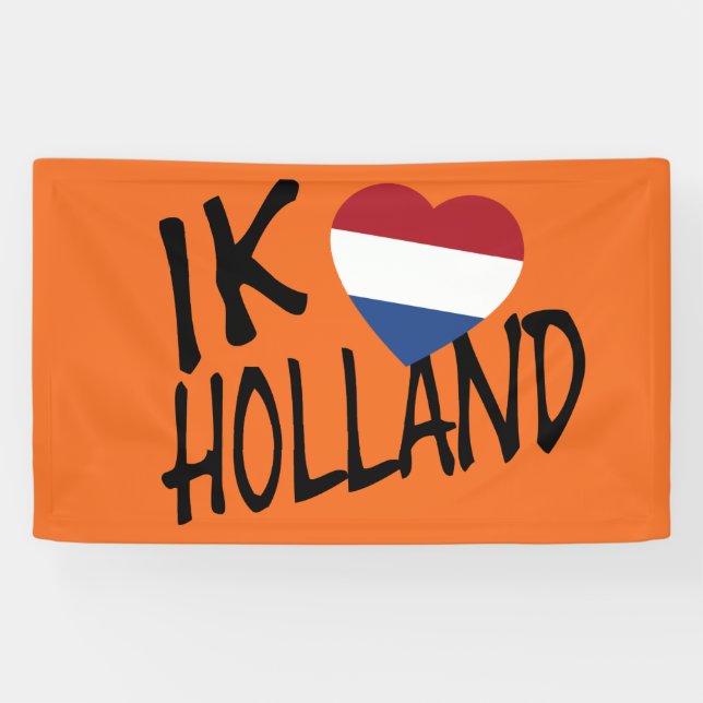 Lona Ik Heartflag Holland bnrck on o bnrcnt (Horizontal)
