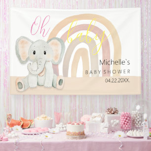 Lona Ilustracion acuático de elefante de primavera cúrc