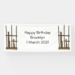Lona Ilustracion de Angklung personalizado