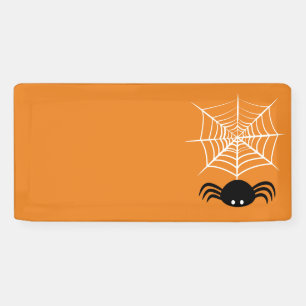 Lona Ilustración de araña espeluznante de Halloween