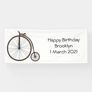 Lona Ilustración de dibujos animados de bicicleta de ru