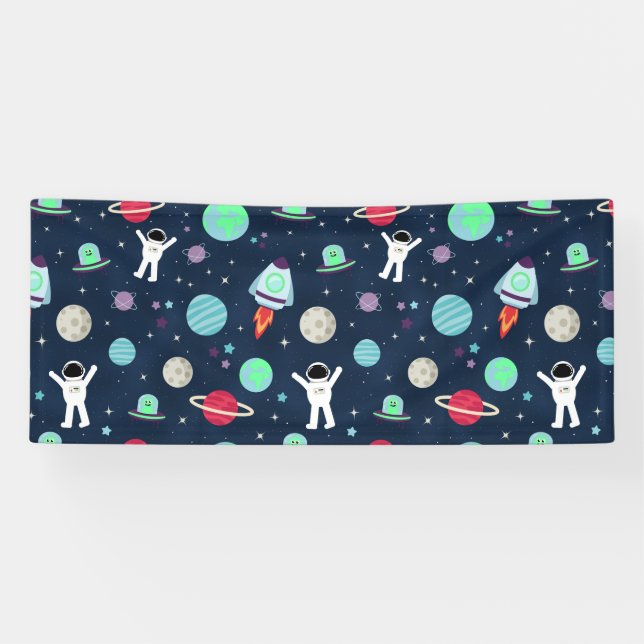 Lona Ilustracion de patrón de espacio (Horizontal)