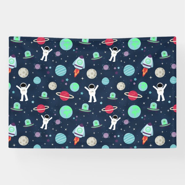 Lona Ilustracion de patrón de espacio (Horizontal)