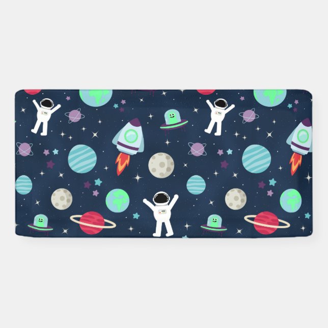 Lona Ilustración de patrón espacial (Horizontal)
