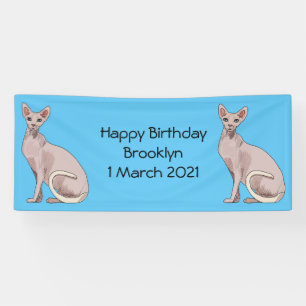 Lona Ilustracion de personalizado de gatos Sfinx