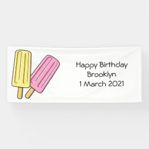 Lona Ilustracion de personalizado de hielo