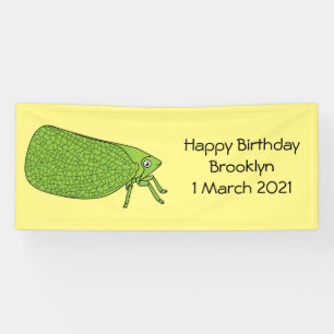 Lona Ilustracion de personalizado de insectos de hoja v