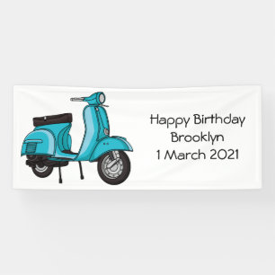 Lona Ilustracion de personalizado de motocicletas con c