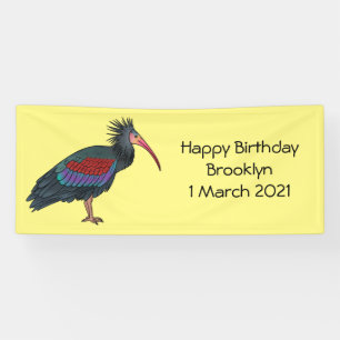 Lona Ilustracion de personalizado de pájaros ibis de ca