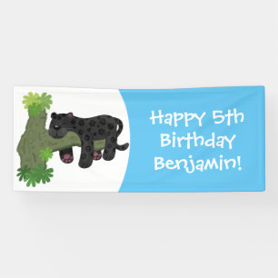 Lona Ilustracion de personalizado de pantera negra de j