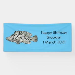 Lona Ilustracion de personalizado de peces de mero de j