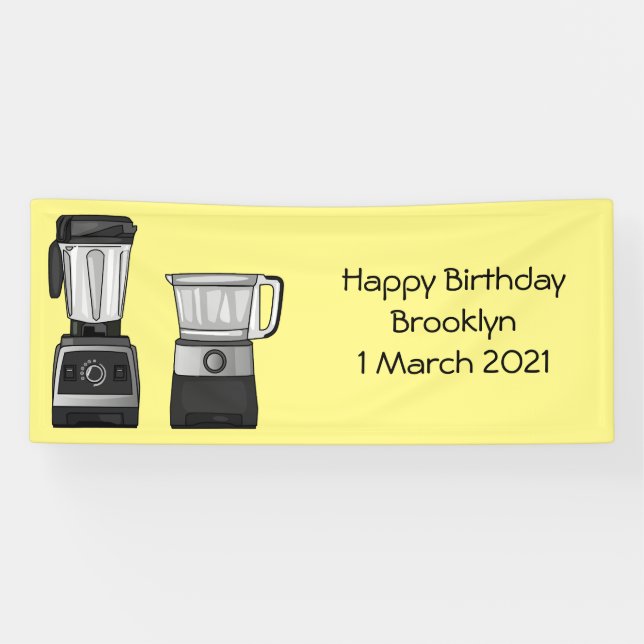 Lona Ilustracion de personalizado de procesador y mezcl (Horizontal)