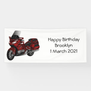 Lona Ilustracion del personalizado de motocicleta de To