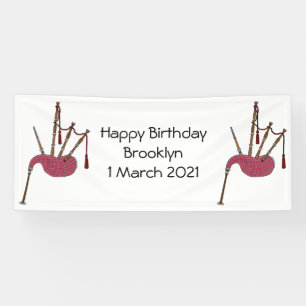 Lona Ilustracion personalizado Bagpipes