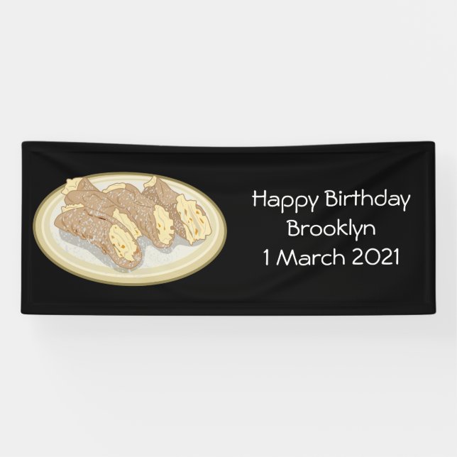 Lona Ilustracion personalizado Cannoli (Horizontal)