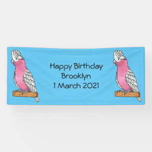 Lona Ilustracion personalizado de aves Galah