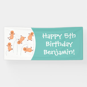 Lona Ilustracion personalizado de cacahuetes de puenteo