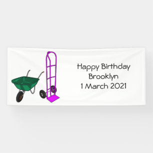 Lona Ilustracion personalizado de carretillas y carrito