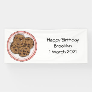 Lona Ilustracion personalizado de galletas de chocolate