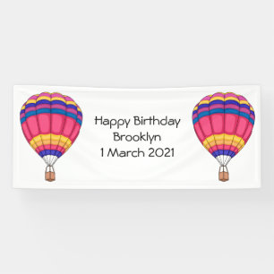 Lona Ilustracion personalizado de globo aerostático