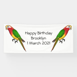 Lona Ilustracion personalizado de loro feliz