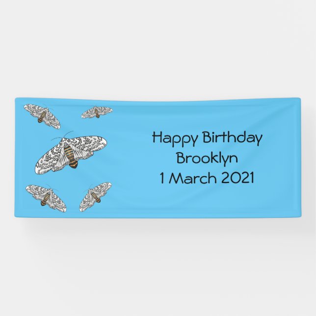 Lona Ilustracion personalizado de mariposa leopardo gig (Horizontal)