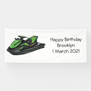 Lona Ilustracion personalizado de moto acuática