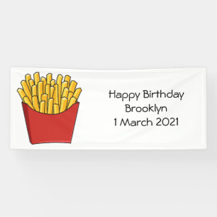 Lona Ilustracion personalizado de patatas fritas