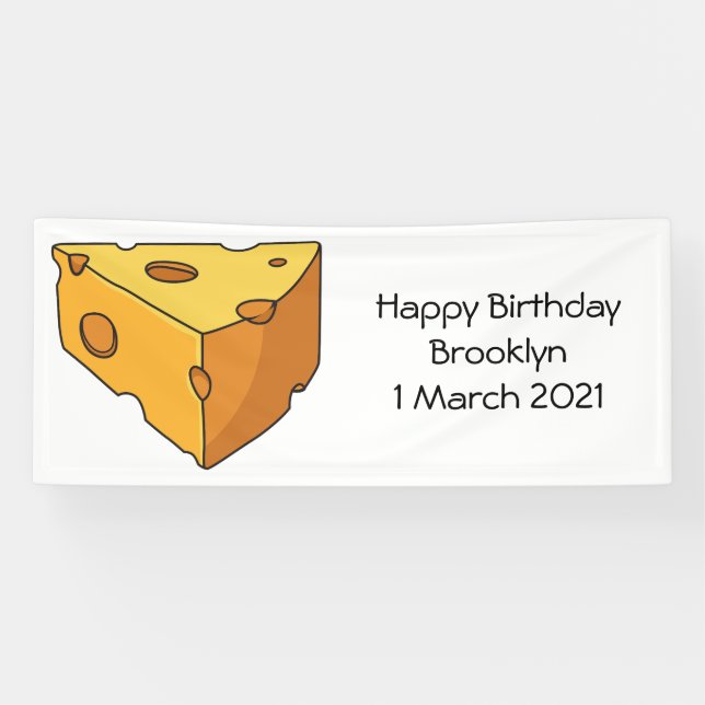 Lona Ilustracion personalizado de queso (Horizontal)