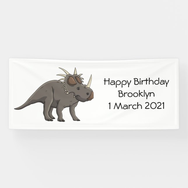 Lona Ilustracion personalizado de Styracosaurus (Horizontal)