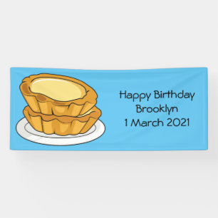 Lona Ilustracion personalizado de tarta de huevo