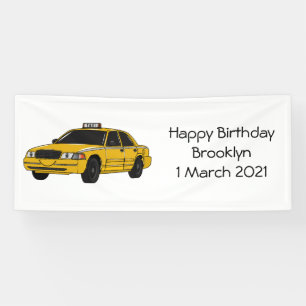 Lona Ilustracion personalizado de taxi
