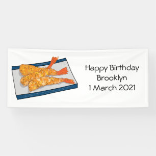 Lona Ilustracion personalizado de tempura gambas