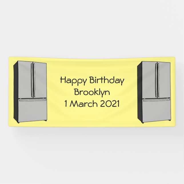 Lona Ilustracion personalizado frigorífico de puerta fr (Horizontal)