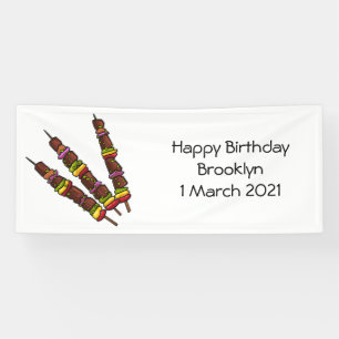 Lona Ilustracion personalizado kebab o kabob