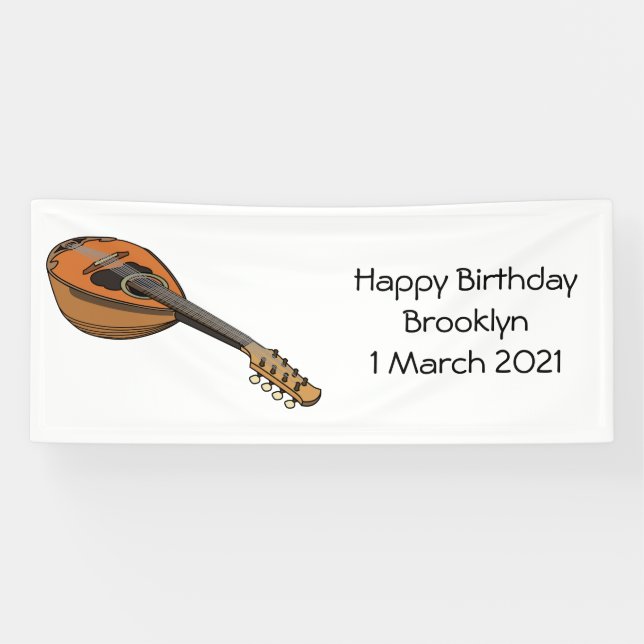 Lona Ilustracion personalizado Mandolin (Horizontal)