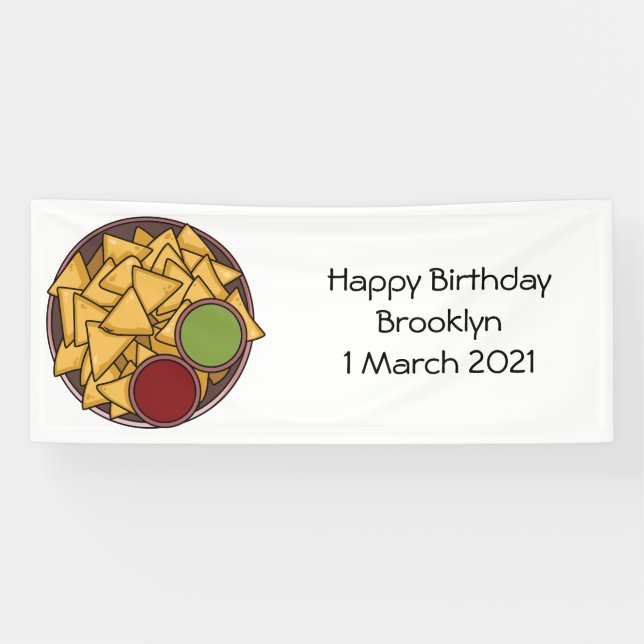 Lona Ilustracion personalizado Nachos (Horizontal)