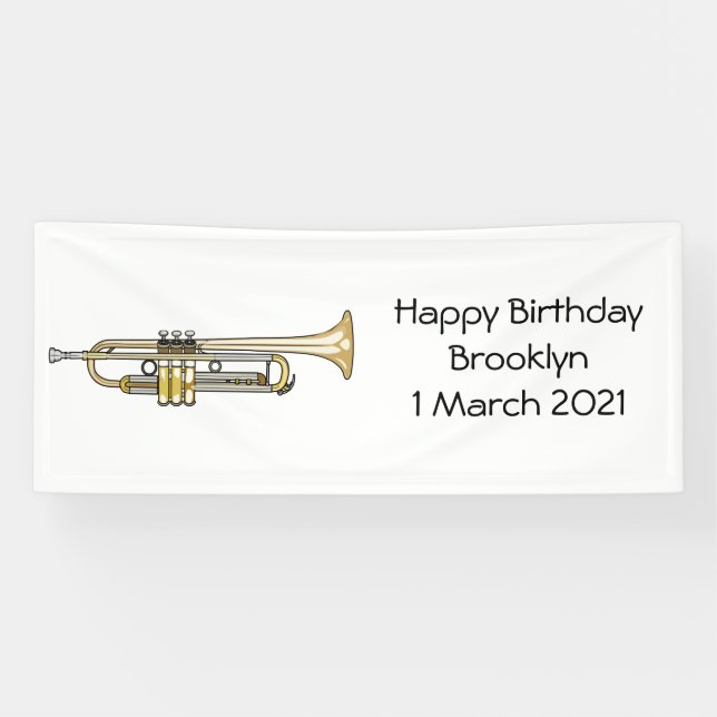 Lona Ilustracion personalizado Trumpet (Horizontal)