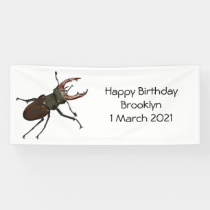 Lona Ilustracion Stag beetle personalizado