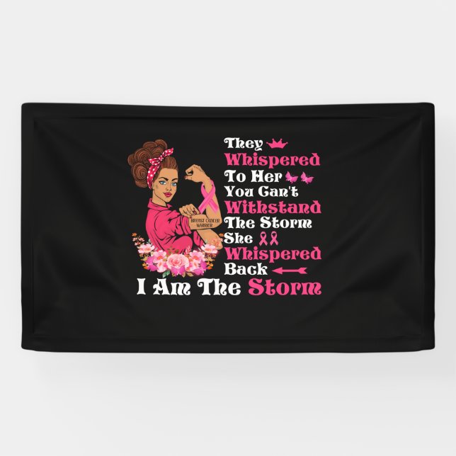 Lona I'm The Storm Strong Women Breast Cancer Warrior (Horizontal)