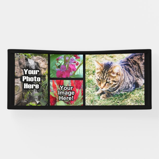 Lona Imagen horizontal del collage de fotos del (Horizontal)