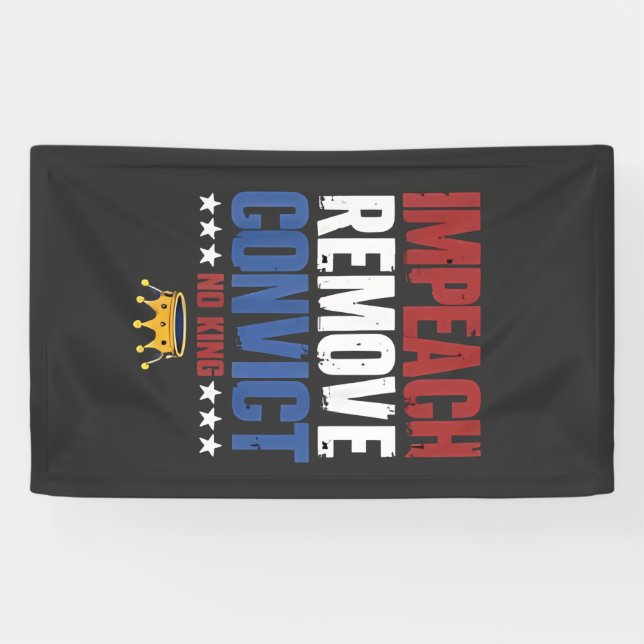 Lona Impediátrico Eliminar Convicto No Rey 4 De Julio (Horizontal)