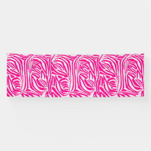 Lona Impresión de cebra rosa