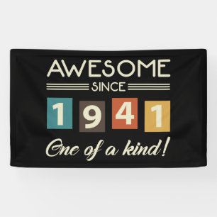 Lona Impresionante desde 1941, cumpleaños 80 de la Retr