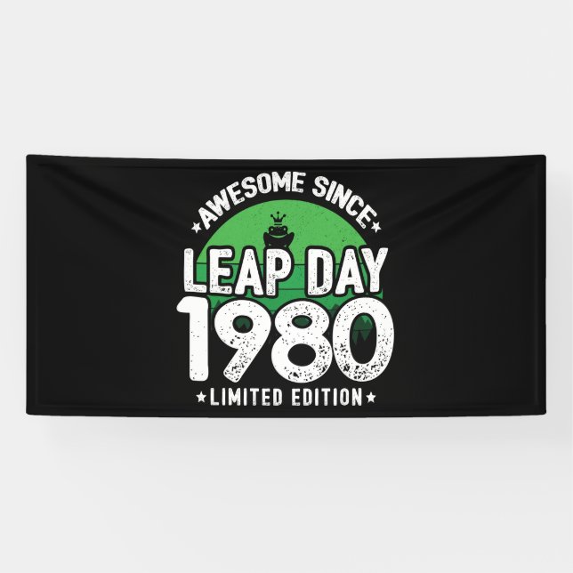 Lona Impresionante desde 1980 - cumpleaños del año del  (Horizontal)