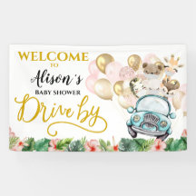 Impulso por Baby Shower WELCOMR BANNER | Safari Cu